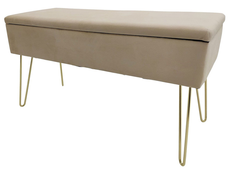 Aller en mode plein écran ECHTWERK Banc avec espace de rangement, 75 x 41,5 x 30 cm - Photo 8
