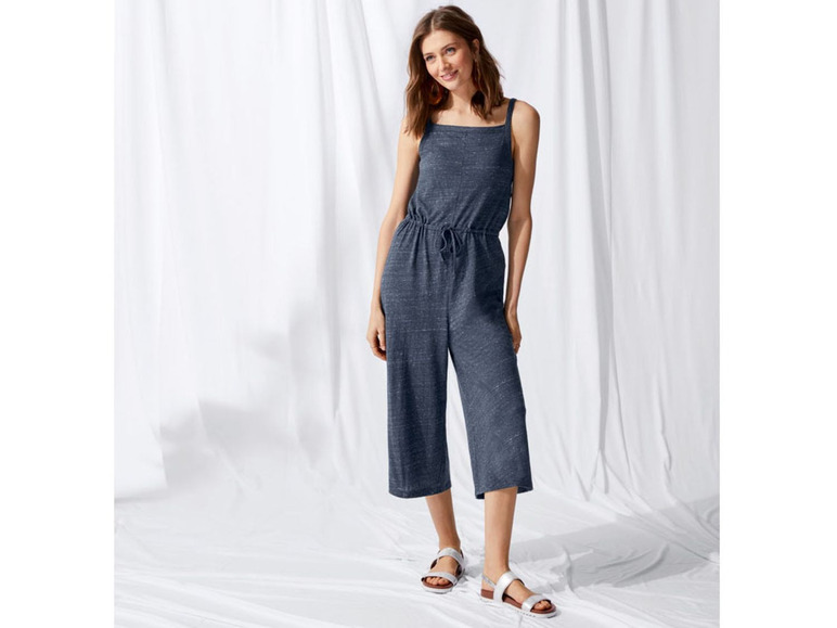 Ga naar volledige schermweergave: esmara® Jumpsuit voor dames, linnen look, katoen en polyester - afbeelding 2