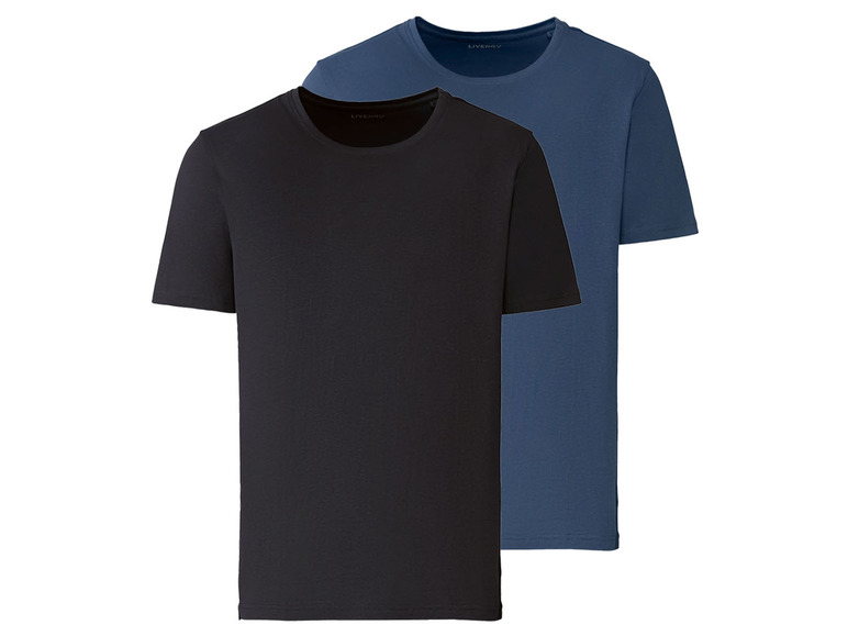 Aller en mode plein écran LIVERGY® Set de 2 T-shirts avec col rond - Photo 8