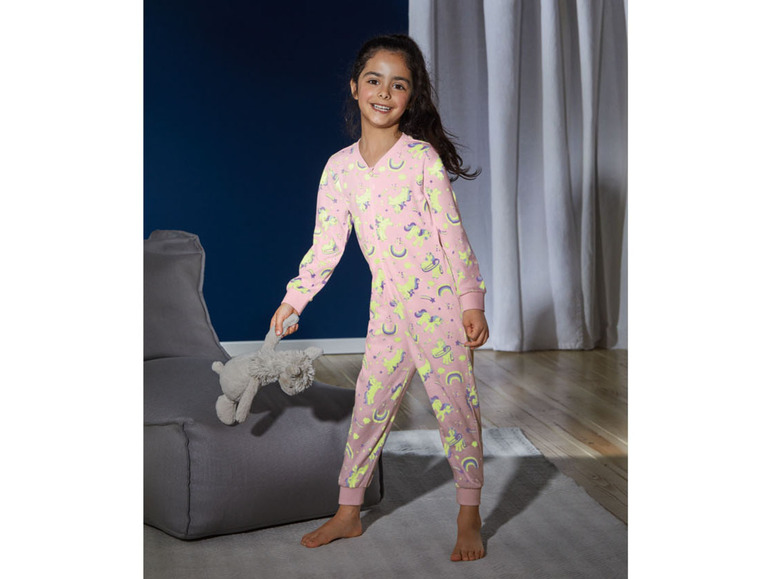 Ga naar volledige schermweergave: lupilu® Katoenen onesie met glow in the dark print - afbeelding 5