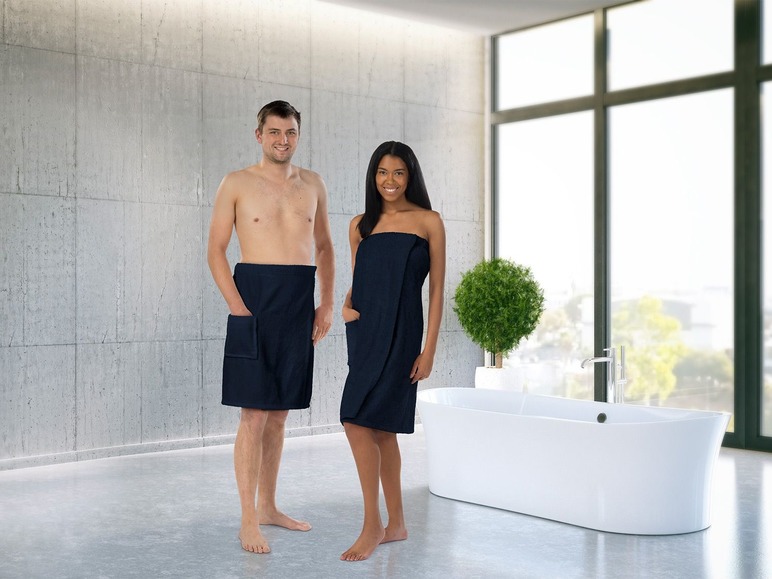 Aller en mode plein écran Biberna Kilt de sauna pour hommes - Photo 31