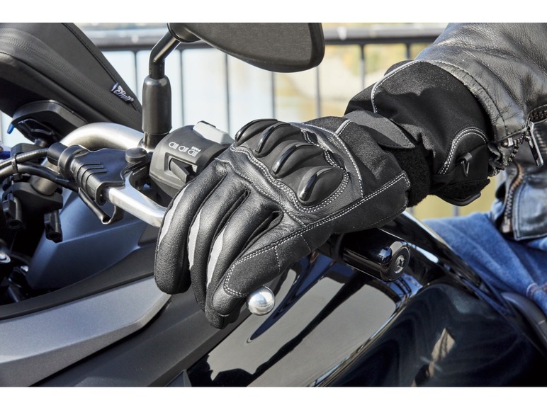 Aller en mode plein écran CRIVIT Gants de moto, coupe-vent et imperméables, paume renforcée - Photo 2