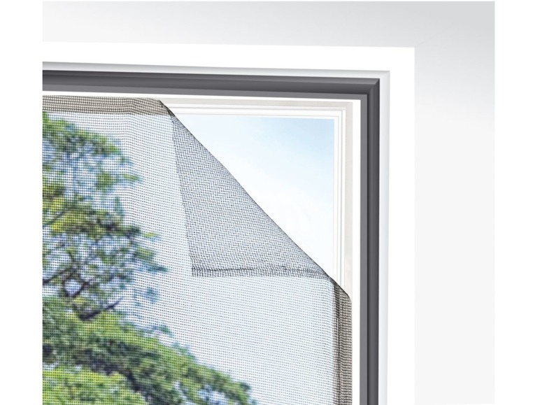 Ga naar volledige schermweergave: Set van 2 vliegengordijnen voor raam, 130 x 150 cm - afbeelding 8