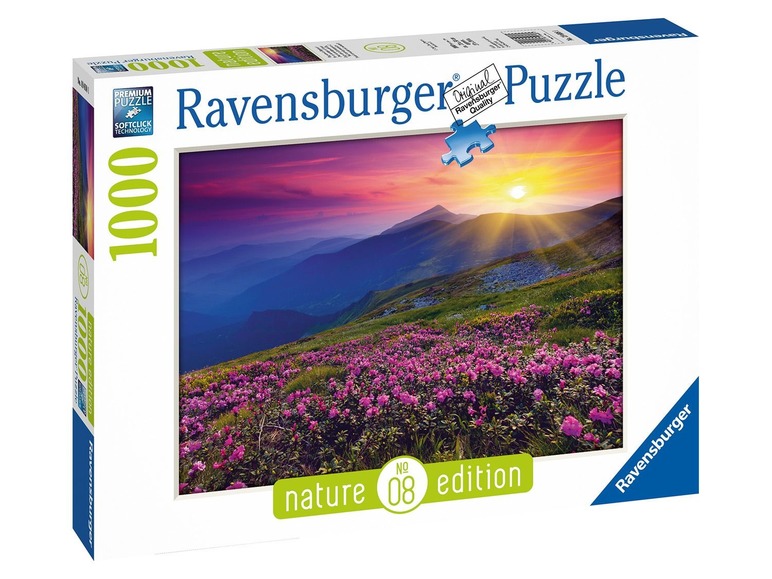 Ga naar volledige schermweergave: Ravensburger Legpuzzel - Berglandschap ochtendrood - afbeelding 2