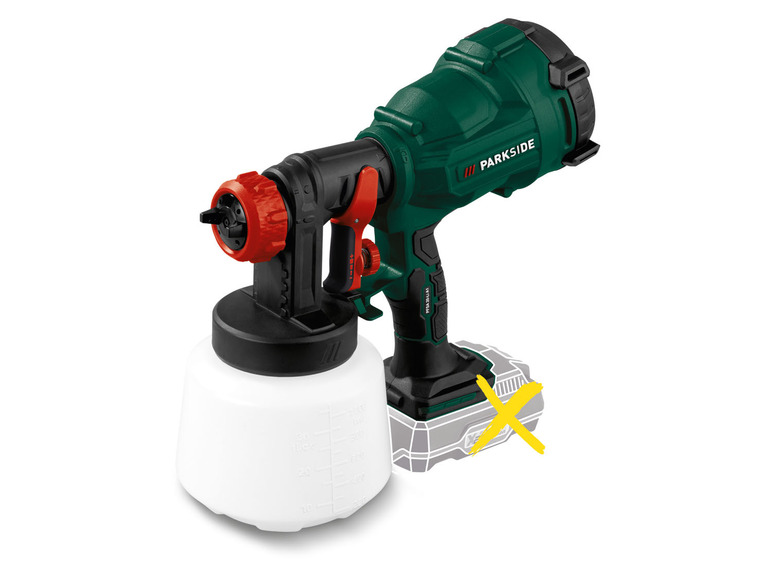 Aller en mode plein écran PARKSIDE® Pistolet à peinture sans fil »PFSA 20-Li A1«, 20 V - Photo 8
