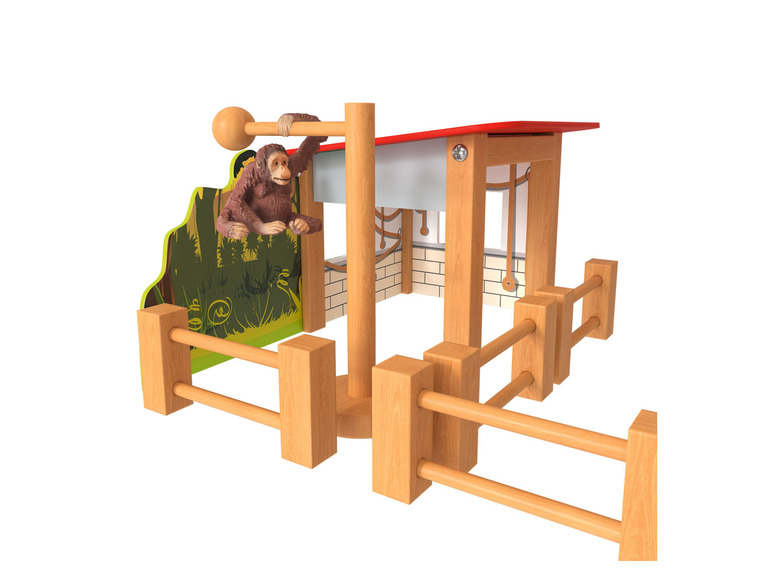 Aller en mode plein écran Playtive Set de jardin zoologique en bois - Photo 2