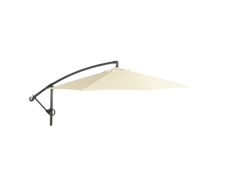 Ga naar volledige schermweergave: florabest Zwevende parasol Ø 300 cm, handzwengel, verstelbare schermhoek - afbeelding 1