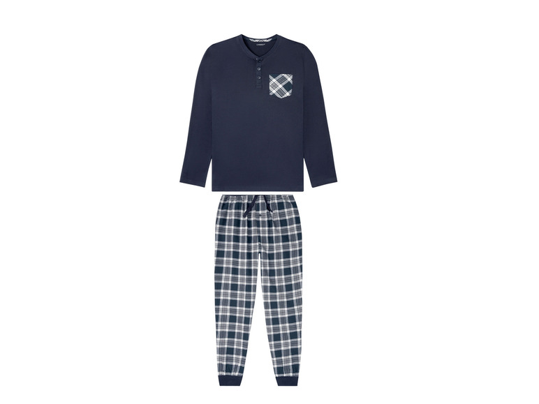 Ga naar volledige schermweergave: LIVERGY® Comfortabele pyjama met zachte flanellen broek - afbeelding 2
