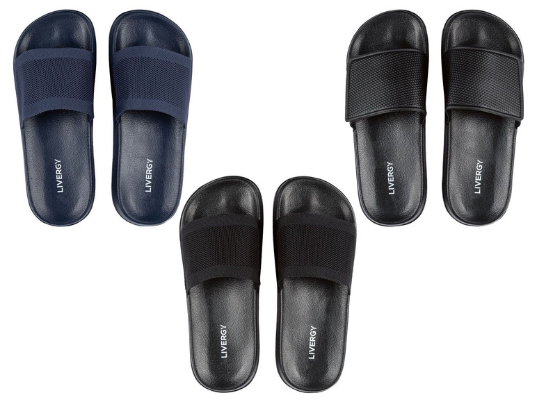 Ga naar volledige schermweergave: LIVERGY® Badslippers met flexibele loopzool - afbeelding 1