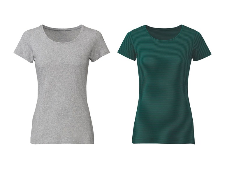 Aller en mode plein écran esmara® Set de 2 T-shirts pour femmes - Photo 1