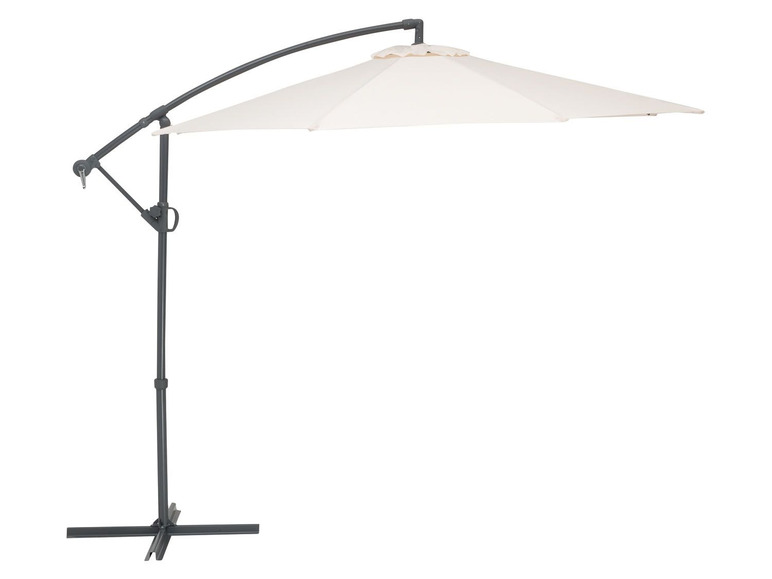 Ga naar volledige schermweergave: florabest Zwevende parasol Ø 300 cm, handzwengel - afbeelding 1