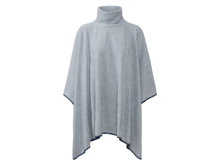 Ga naar volledige schermweergave: esmara® Fleece poncho voor dames, polyester - afbeelding 2