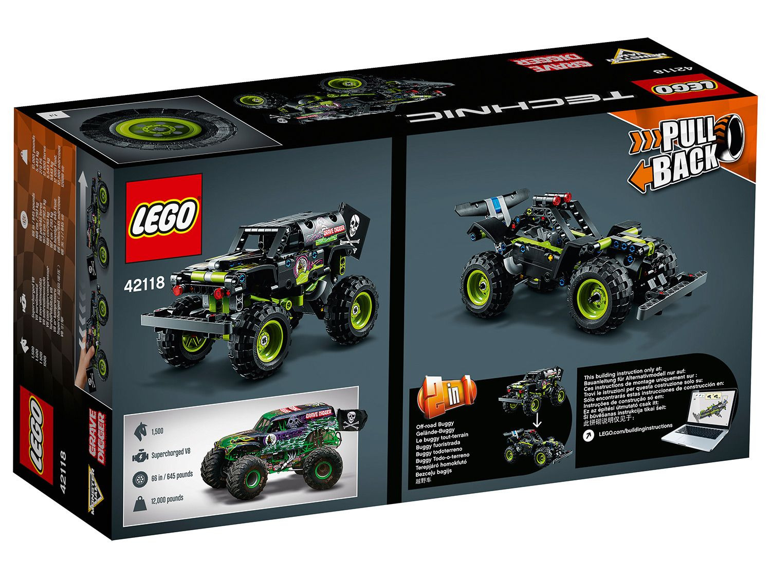 Inspectie timmerman Indrukwekkend LEGO® Technic Monster Jam® Grave Digger® (42118)