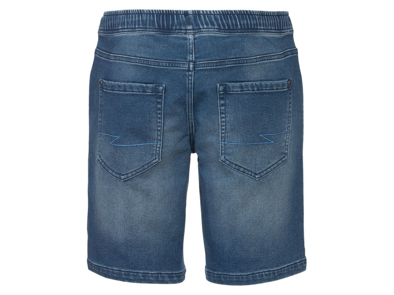 Ga naar volledige schermweergave: LIVERGY® Sweat-denim short voor heren, katoen, polyester en elastaan - afbeelding 8