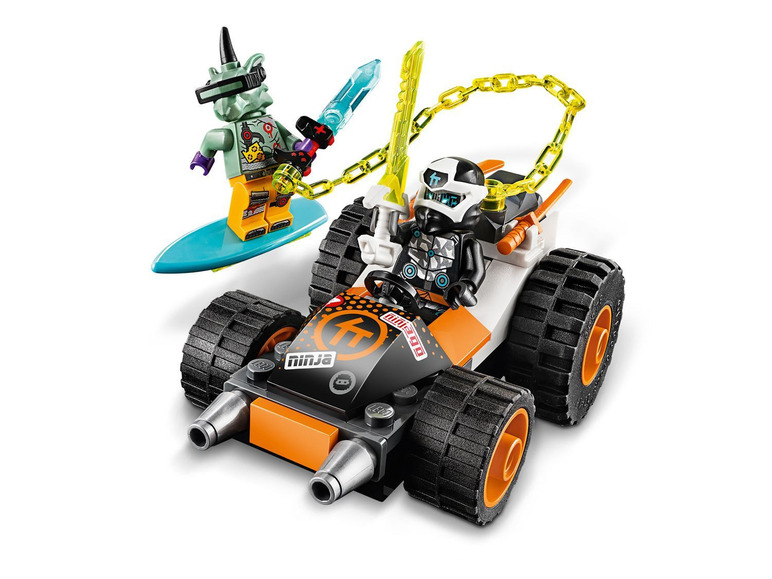 Ga naar volledige schermweergave: LEGO® NINJAGO Cole's Speederwagen (71706) - afbeelding 4