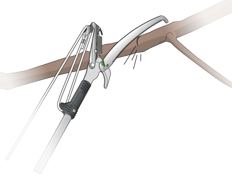 Ga naar volledige schermweergave: PARKSIDE® Telescopische takkenschaar met zaag - afbeelding 5