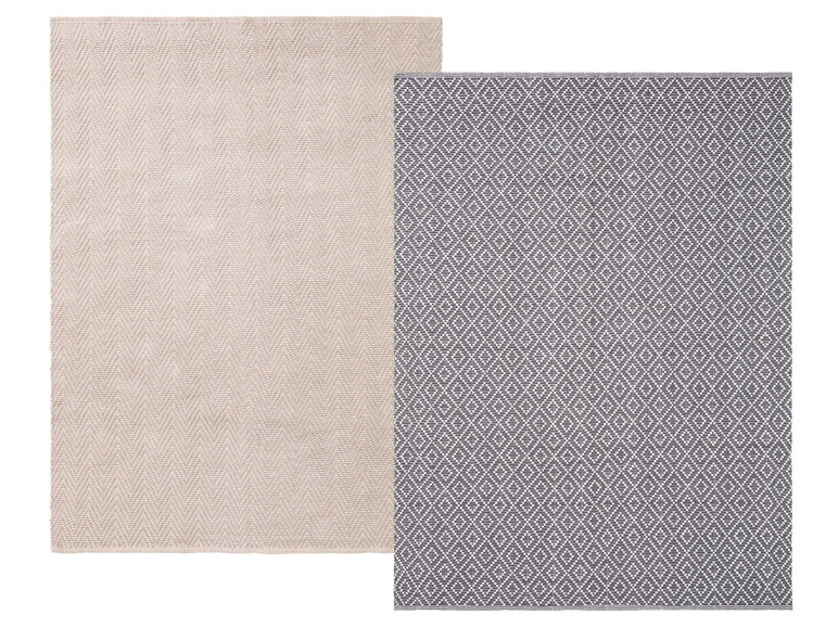 Ga naar volledige schermweergave: meradiso Draaibaar tapijt, 150 x 200 cm, 100% katoen - afbeelding 1