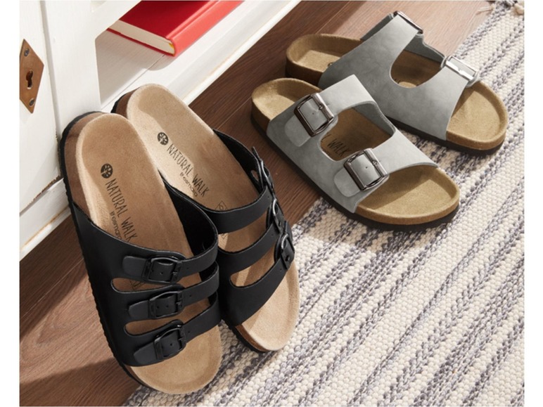 Ga naar volledige schermweergave: LIVERGY® Slippers voor heren, leder - afbeelding 6