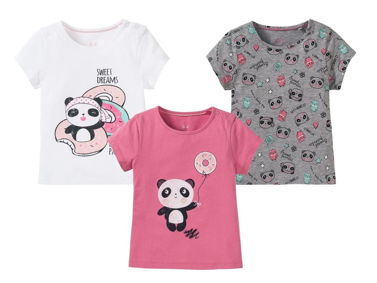 Ga naar volledige schermweergave: lupilu Set van 3 T-shirts voor meisjes - afbeelding 21