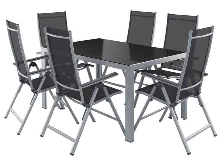 Aller en mode plein écran florabest Set de 2 chaises de jardin en aluminium, pliable - Photo 6