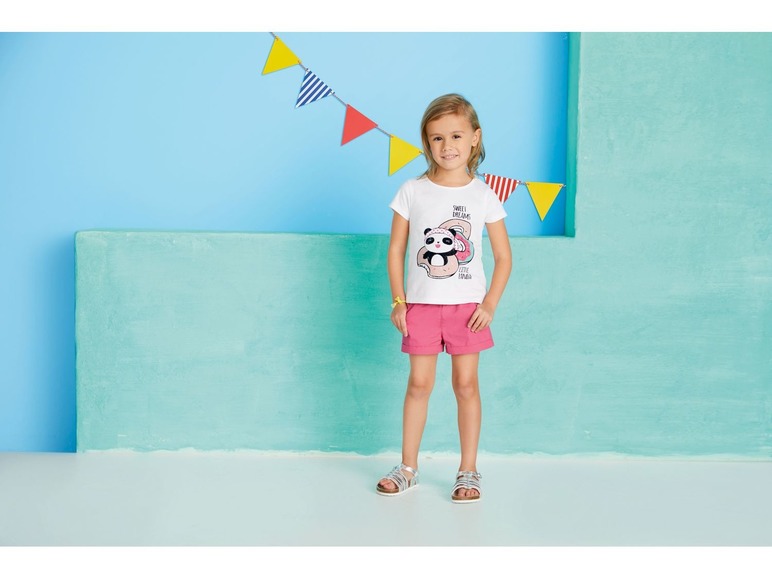 Ga naar volledige schermweergave: lupilu® Set van 3 T-shirts voor meisjes - afbeelding 7