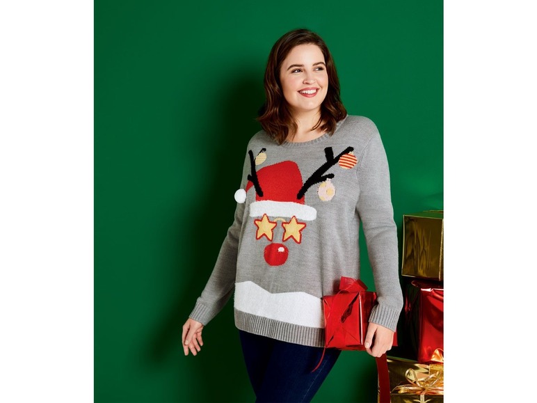 Ga naar volledige schermweergave: esmara® Kersttrui voor dames - afbeelding 3