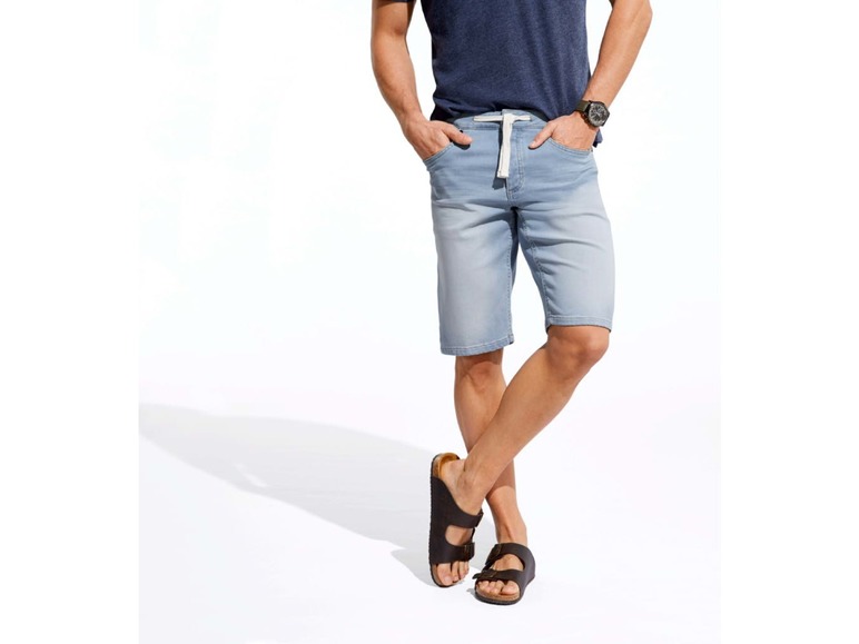 Aller en mode plein écran LIVERGY® Bermuda en jean molletonné pour hommes - Photo 7