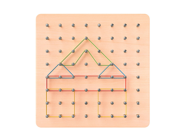 Ga naar volledige schermweergave: Playtive Houten puzzel of geoboard - afbeelding 6