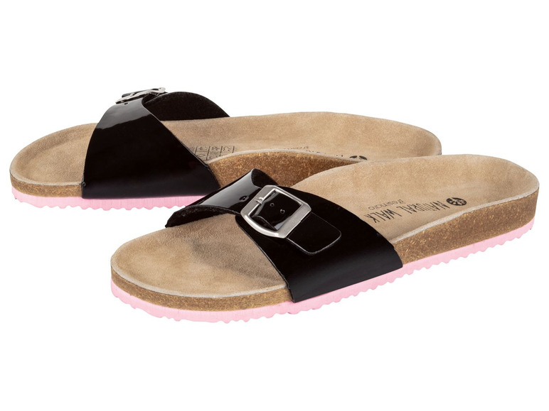 Ga naar volledige schermweergave: esmara® Sandalen of teenslippers voor dames, verstelbare gespen, textiel, leder, EVA - afbeelding 7