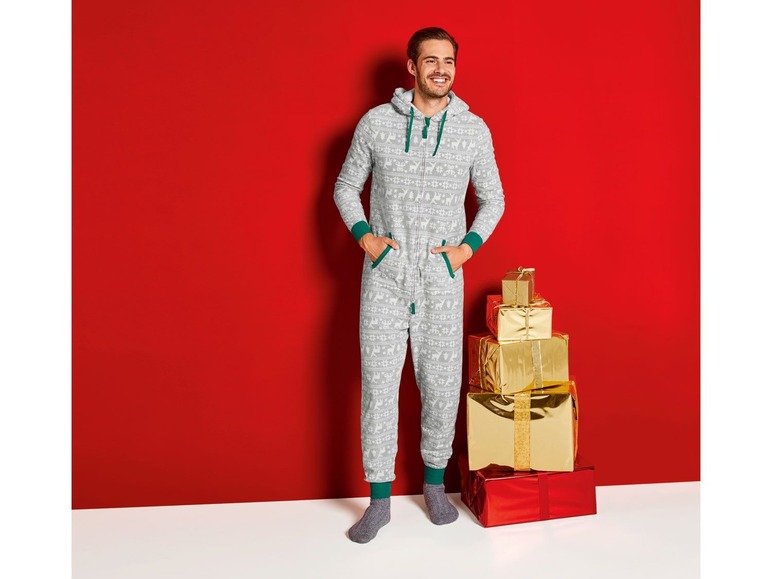 Aller en mode plein écran LIVERGY® Pyjama une pièce en polaire pour hommes - Photo 3