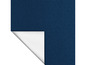 Een donkerblauwe stof met een witte onderkant.