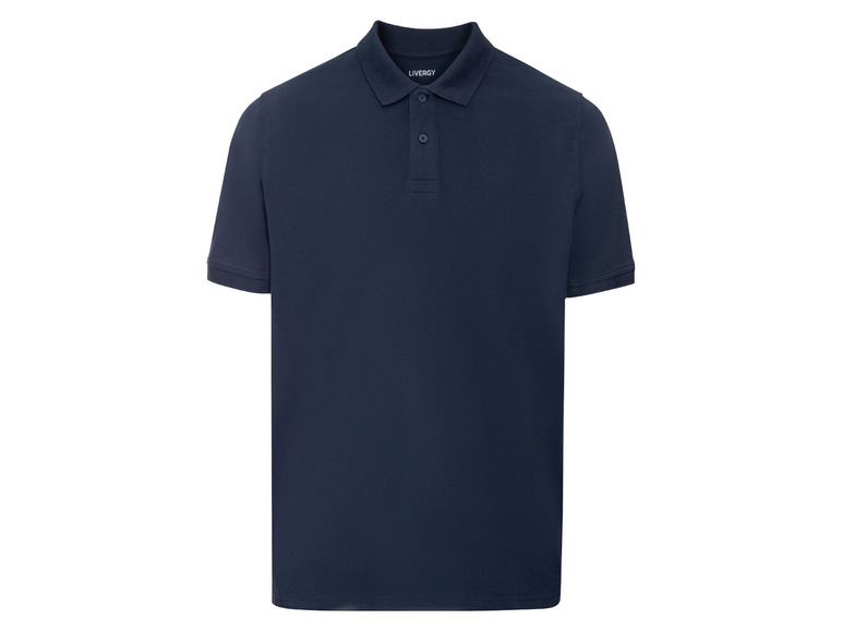 Ga naar volledige schermweergave: LIVERGY® Regular fit biokatoenen polo met zijsplitten - afbeelding 34