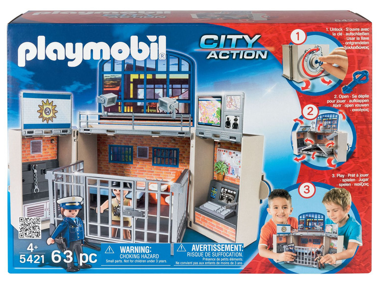 Ga naar volledige schermweergave: Playmobil Politiebureau - afbeelding 1