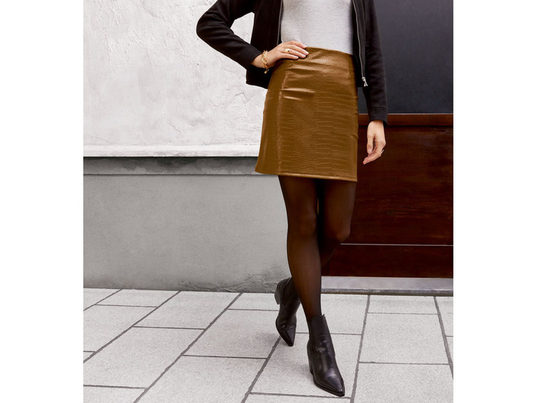 Aller en mode plein écran esmara® Jupe aspect cuir à taille haute - Photo 6
