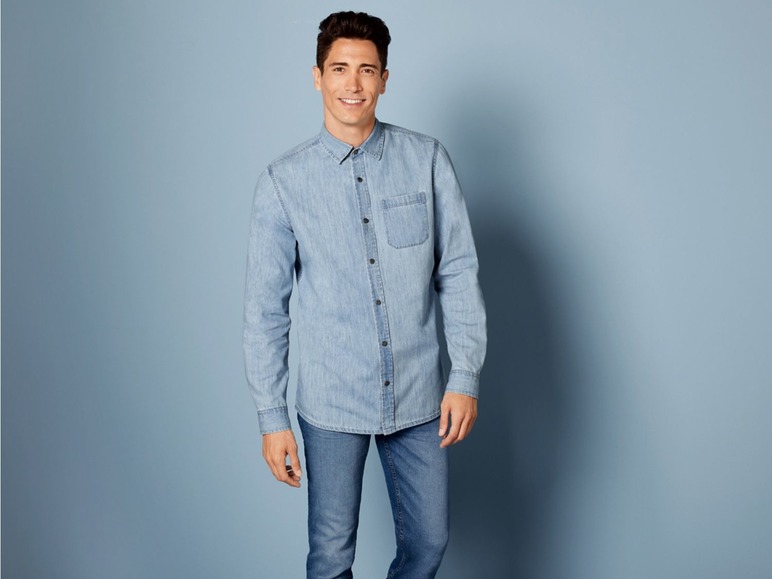 Aller en mode plein écran LIVERGY® Chemise en jean pour hommes - Photo 24