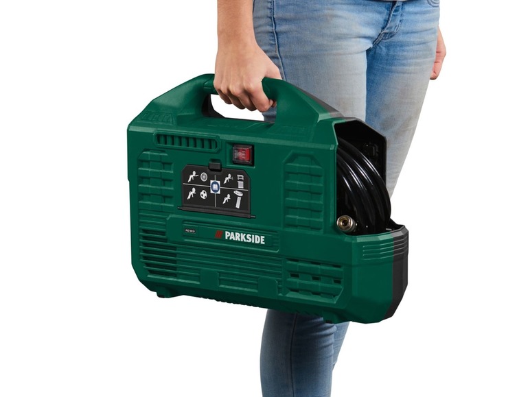 Aller en mode plein écran PARKSIDE® Compresseur portable »PKZ 180 C5«, 1 100 W, sans cuve - Photo 6