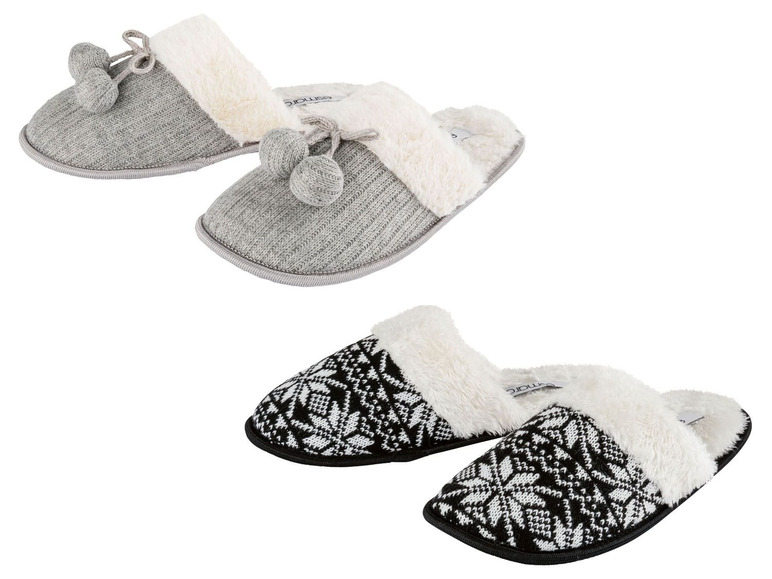 Ga naar volledige schermweergave: esmara® Pantoffels voor dames, textiel en TPR - afbeelding 1