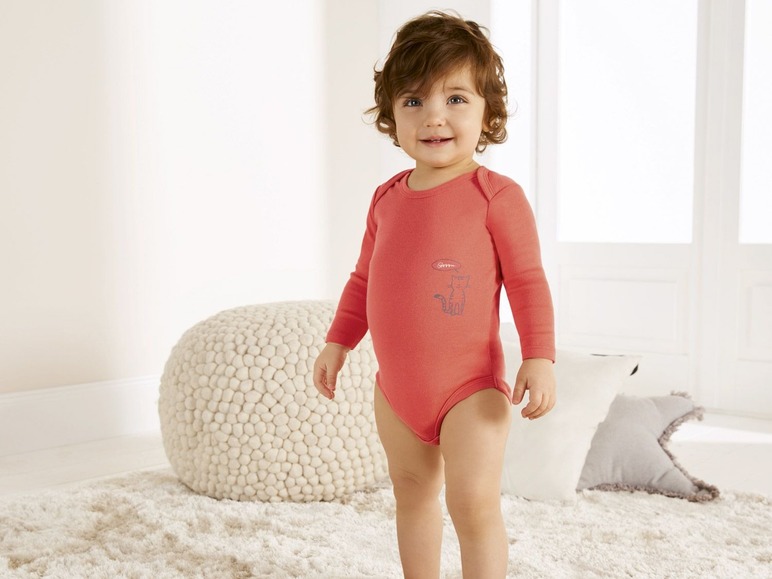 Ga naar volledige schermweergave: lupilu® Set van 2 body's met lange mouwen voor baby's - afbeelding 9