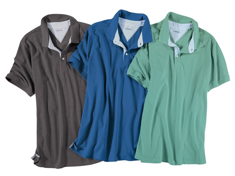 Ga naar volledige schermweergave: LIVERGY® Polo voor heren - afbeelding 1