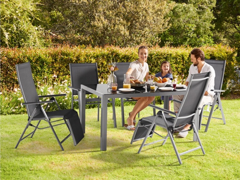 Aller en mode plein écran florabest Table de jardin en aluminium, plateau réversible - Photo 8