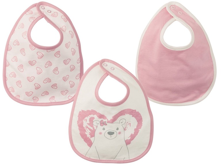 Aller en mode plein écran lupilu® Set de 3 bavoirs bébé - Photo 1