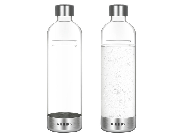 Ga naar volledige schermweergave: PHILIPS Set van 2 herbruikbare flessen, elk 1 L - afbeelding 2