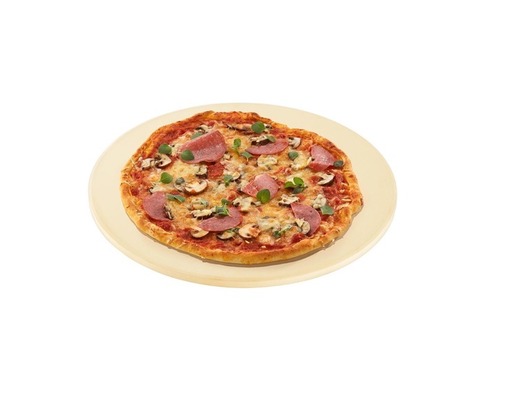 Ga naar volledige schermweergave: Pizzasteen, voor oven en barbecue, cordieriet baksteen, vochtabsorberend - afbeelding 3