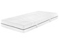 Un matelas blanc avec un motif ondulé.