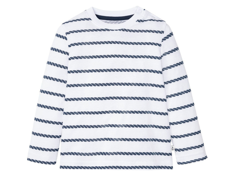 Ga naar volledige schermweergave: lupilu T-shirt met lange mouwen voor jongens, set van 3, biokatoen en viscose - afbeelding 5