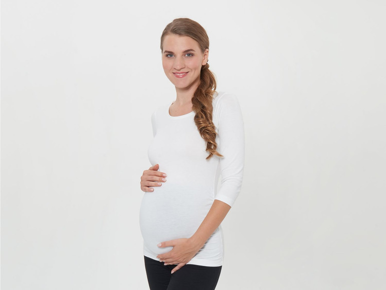 Ga naar volledige schermweergave: esmara® Zwangerschapsshirts met driekwart mouwen - afbeelding 4