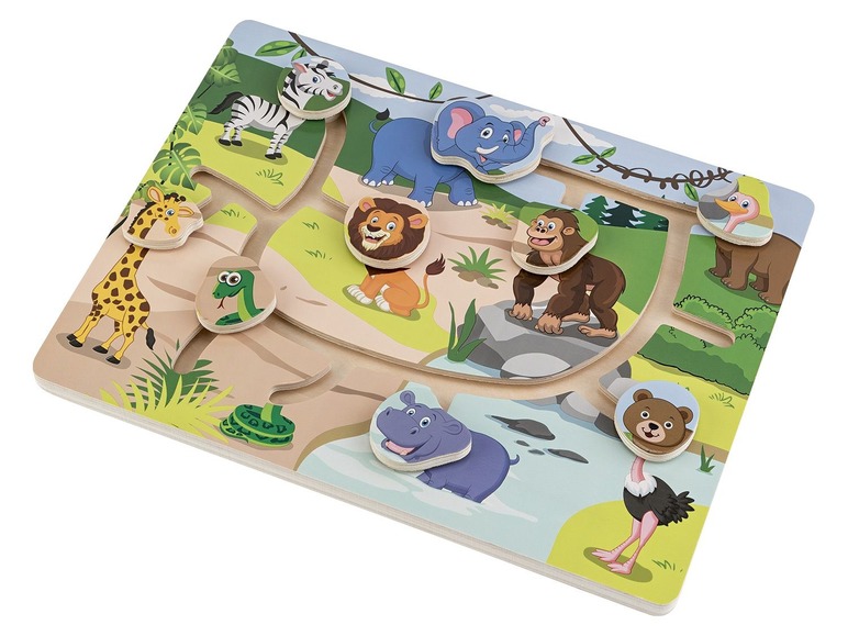 Ga naar volledige schermweergave: PLAYTIVE® JUNIOR Educatieve houten puzzel - afbeelding 2
