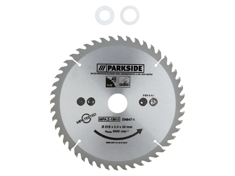 Ga naar volledige schermweergave: PARKSIDE® Cirkelzaagblad 160/190/210 x 2,2/2,4 x 30 mm - afbeelding 2