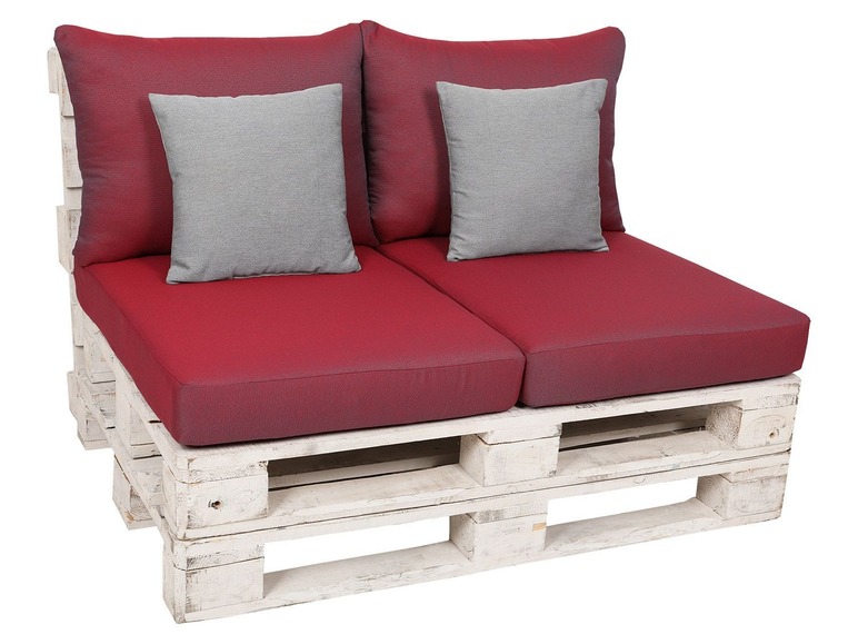 Ga naar volledige schermweergave: GO-DE Textil Tuinkussenset voor pallets, 80 x 60 x 12 cm, inclusief 2 sierkussens - afbeelding 15