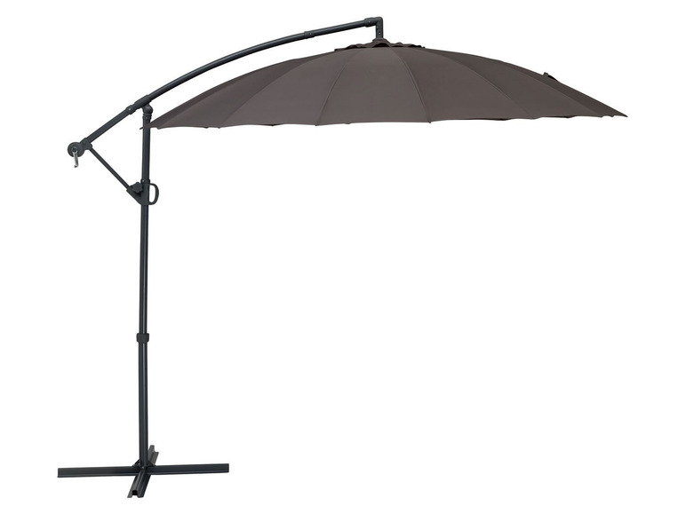 Ga naar volledige schermweergave: florabest Zwevende parasol Ø 300 cm, handzwengel - afbeelding 1